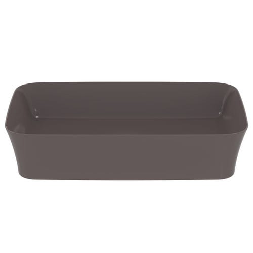 Immagine di Ideal Standard IPALYSS lavabo da appoggio 55 cm, senza troppopieno, con piletta, colore ardesia finitura opaco E2076V5