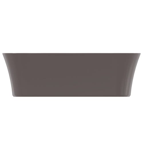 Immagine di Ideal Standard IPALYSS lavabo da appoggio 55 cm, senza troppopieno, con piletta, colore ardesia finitura opaco E2076V5