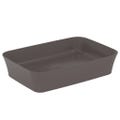 Immagine di Ideal Standard IPALYSS lavabo da appoggio 55 cm, senza troppopieno, con piletta, colore ardesia finitura opaco E2076V5