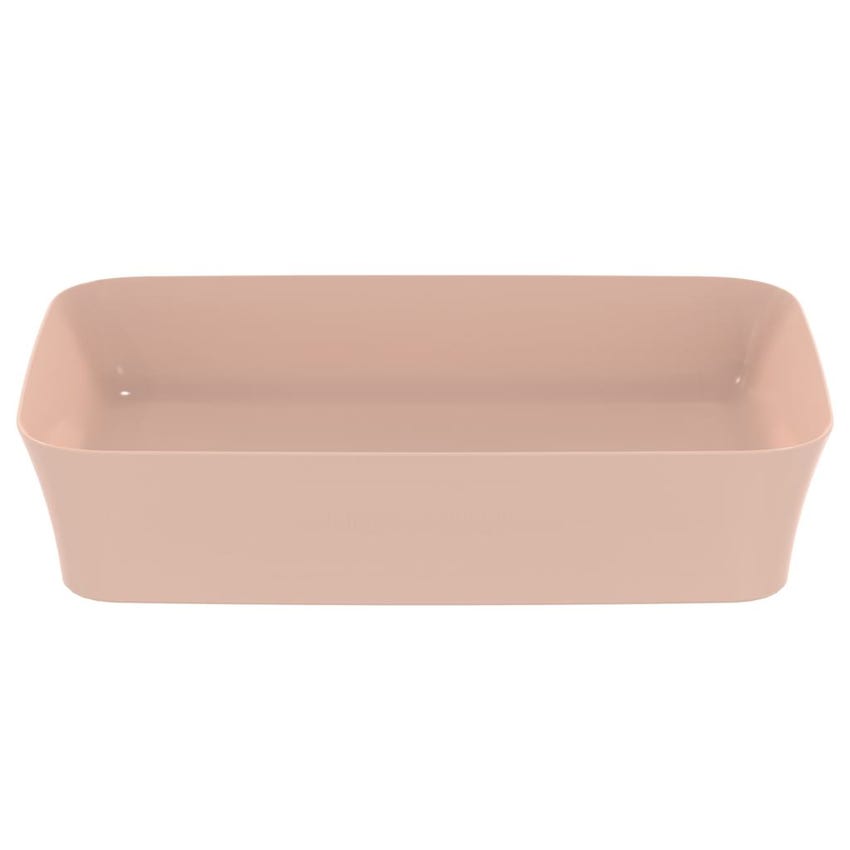 Immagine di Ideal Standard IPALYSS lavabo da appoggio 55 cm, senza troppopieno, con piletta, colore rosa pallido finitura opaco E2076V7