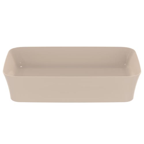 Immagine di Ideal Standard IPALYSS lavabo da appoggio 55 cm, senza troppopieno, con piletta, colore visone finitura opaco E2076V8