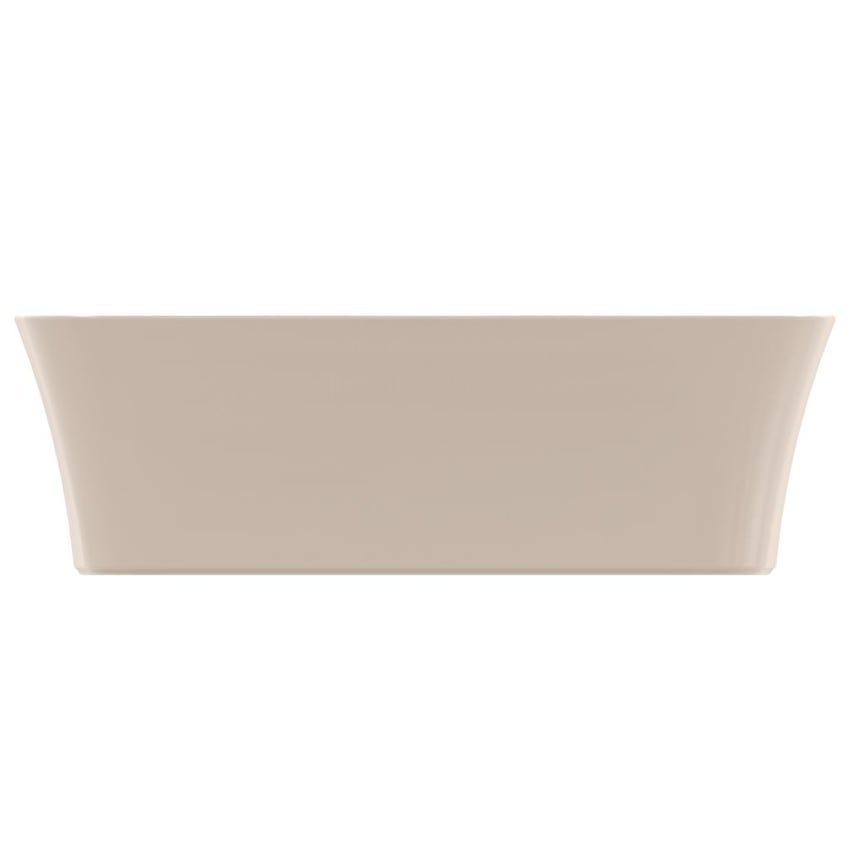 Immagine di Ideal Standard IPALYSS lavabo da appoggio 55 cm, senza troppopieno, con piletta, colore visone finitura opaco E2076V8