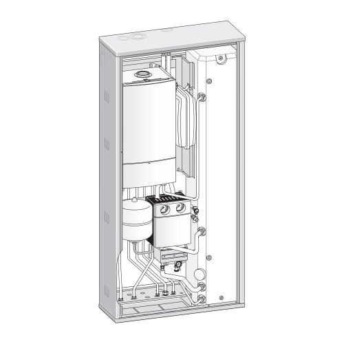 Immagine di Bosch Cerapur Solar System Incasso CSW E B Sistema integrato per gestione di 1 zona fino a 1.100 l/h 7735220133