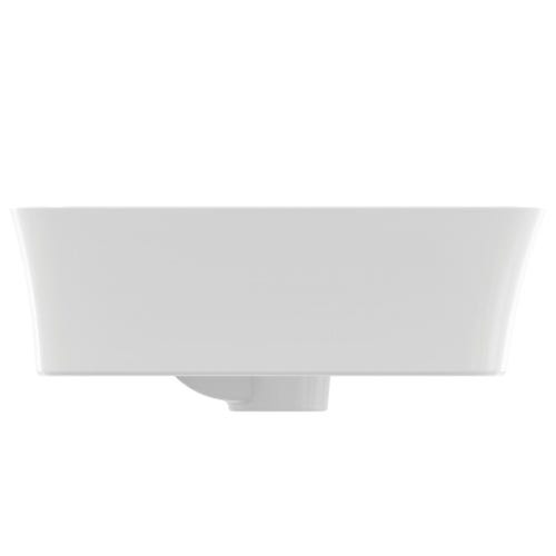 Immagine di Ideal Standard IPALYSS lavabo da appoggio 55 cm monoforo, con troppopieno, colore bianco seta finitura opaco E2077V1