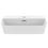 Immagine di Ideal Standard IPALYSS lavabo da appoggio 55 cm monoforo, con troppopieno, colore bianco seta finitura opaco E2077V1