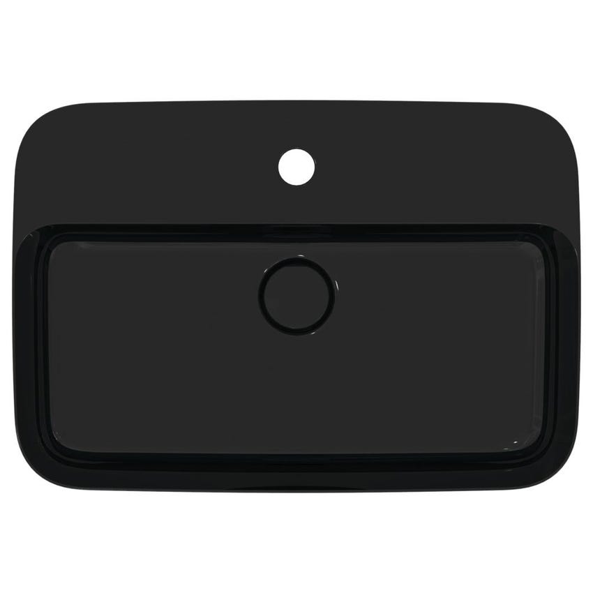 Immagine di Ideal Standard IPALYSS lavabo da appoggio 55 cm monoforo, con troppopieno, colore nero E2077V2