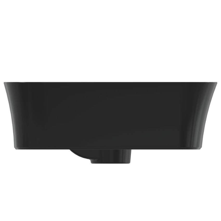 Immagine di Ideal Standard IPALYSS lavabo da appoggio 55 cm monoforo, con troppopieno, colore nero finitura opaco E2077V3