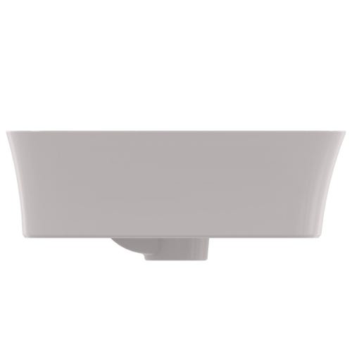 Immagine di Ideal Standard IPALYSS lavabo da appoggio 55 cm monoforo, con troppopieno, colore grigio cemento finitura opaco E2077V9