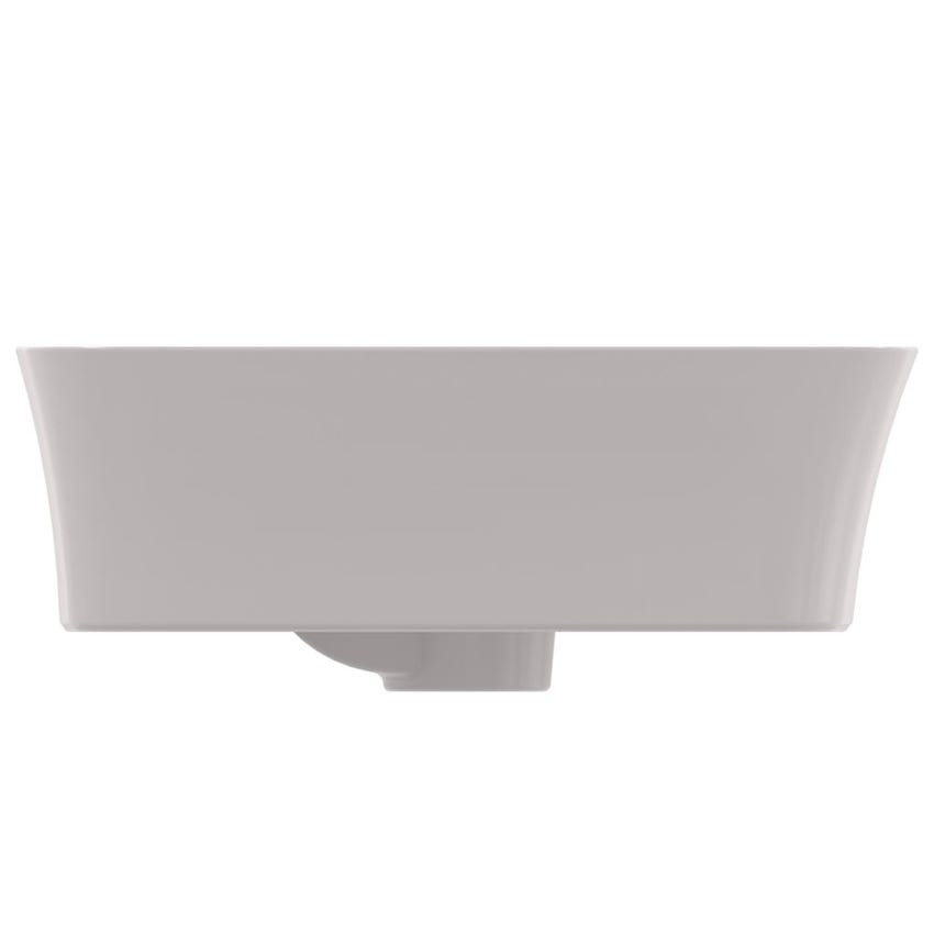 Immagine di Ideal Standard IPALYSS lavabo da appoggio 55 cm monoforo, con troppopieno, colore grigio cemento finitura opaco E2077V9