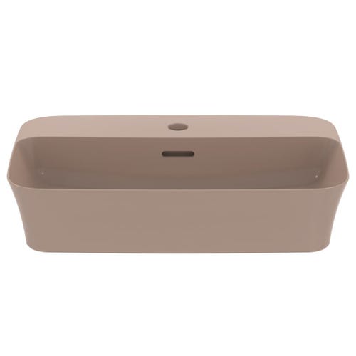 Immagine di Ideal Standard IPALYSS lavabo da appoggio 55 cm monoforo, con troppopieno, colore kashmir finitura opaco E2077V4