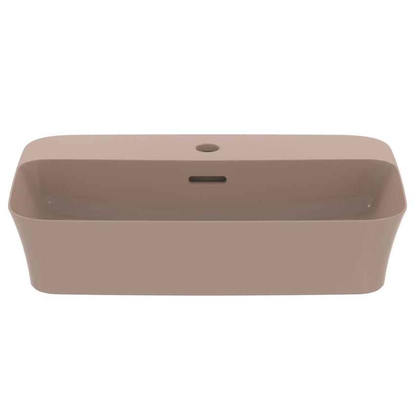 Immagine di Ideal Standard IPALYSS lavabo da appoggio 55 cm monoforo, con troppopieno, colore kashmir finitura opaco E2077V4