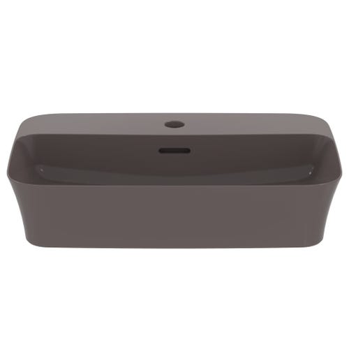 Immagine di Ideal Standard IPALYSS lavabo da appoggio 55 cm monoforo, con troppopieno, colore ardesia finitura opaco E2077V5