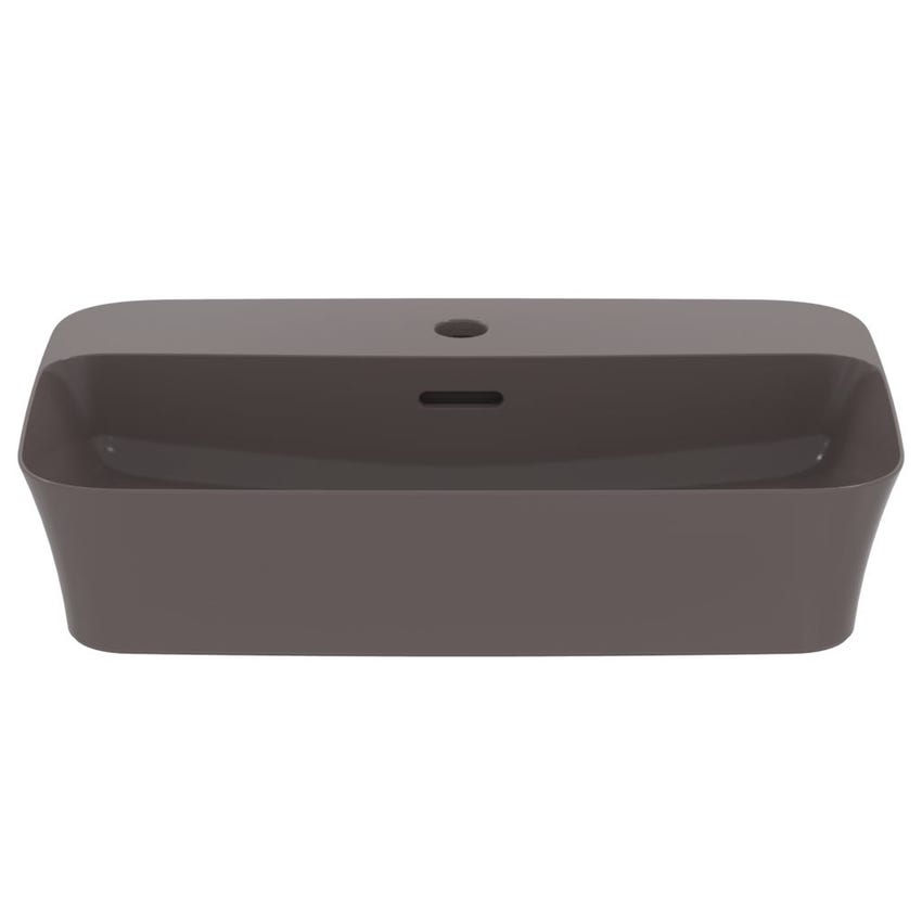 Immagine di Ideal Standard IPALYSS lavabo da appoggio 55 cm monoforo, con troppopieno, colore ardesia finitura opaco E2077V5