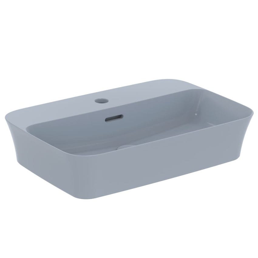 Immagine di Ideal Standard IPALYSS lavabo da appoggio 55 cm monoforo, con troppopieno, colore polvere finitura opaco E2077X8