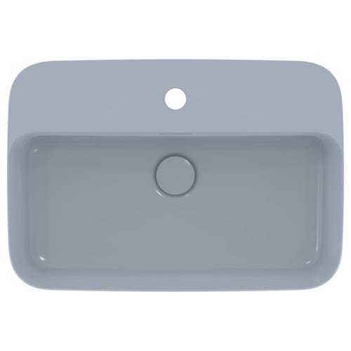 Immagine di Ideal Standard IPALYSS lavabo da appoggio 55 cm monoforo, con troppopieno, colore polvere finitura opaco E2077X8