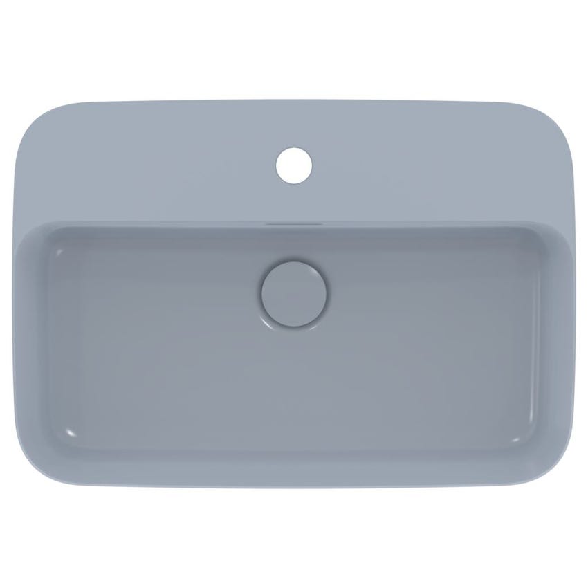 Immagine di Ideal Standard IPALYSS lavabo da appoggio 55 cm monoforo, con troppopieno, colore polvere finitura opaco E2077X8