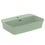 Immagine di Ideal Standard IPALYSS lavabo da appoggio 55 cm monoforo, con troppopieno, colore salvia finitura opaco E2077X9