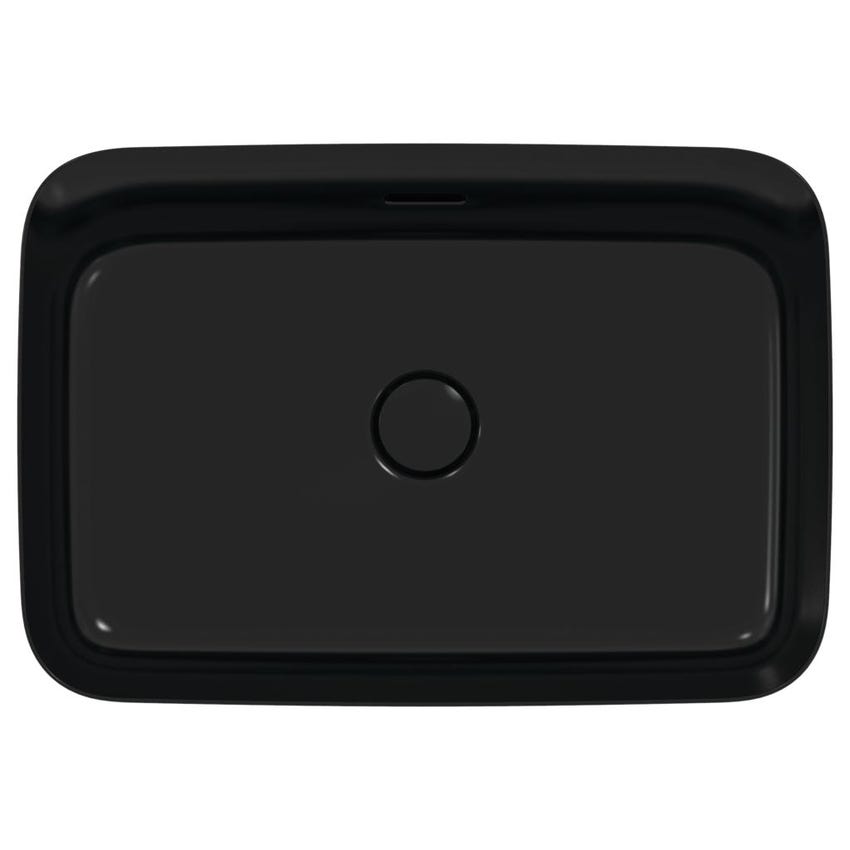 Immagine di Ideal Standard IPALYSS lavabo da appoggio 55 cm, con troppopieno, colore nero finitura opaco E2078V3