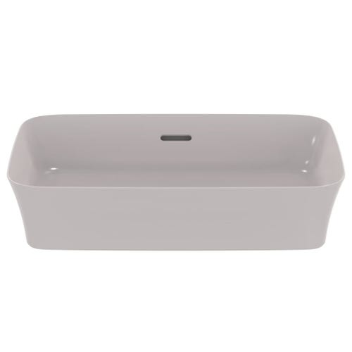 Immagine di Ideal Standard IPALYSS lavabo da appoggio 55 cm, con troppopieno, colore grigio cemento finitura opaco E2078V9