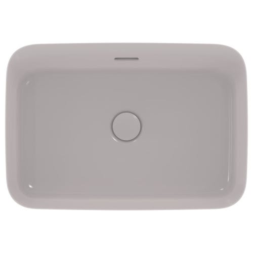 Immagine di Ideal Standard IPALYSS lavabo da appoggio 55 cm, con troppopieno, colore grigio cemento finitura opaco E2078V9