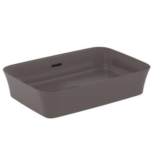 Immagine di Ideal Standard IPALYSS lavabo da appoggio 55 cm, con troppopieno, colore ardesia finitura opaco E2078V5
