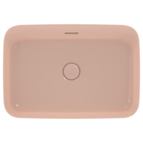 Immagine di Ideal Standard IPALYSS lavabo da appoggio 55 cm, con troppopieno, colore rosa pallido finitura opaco E2078V7