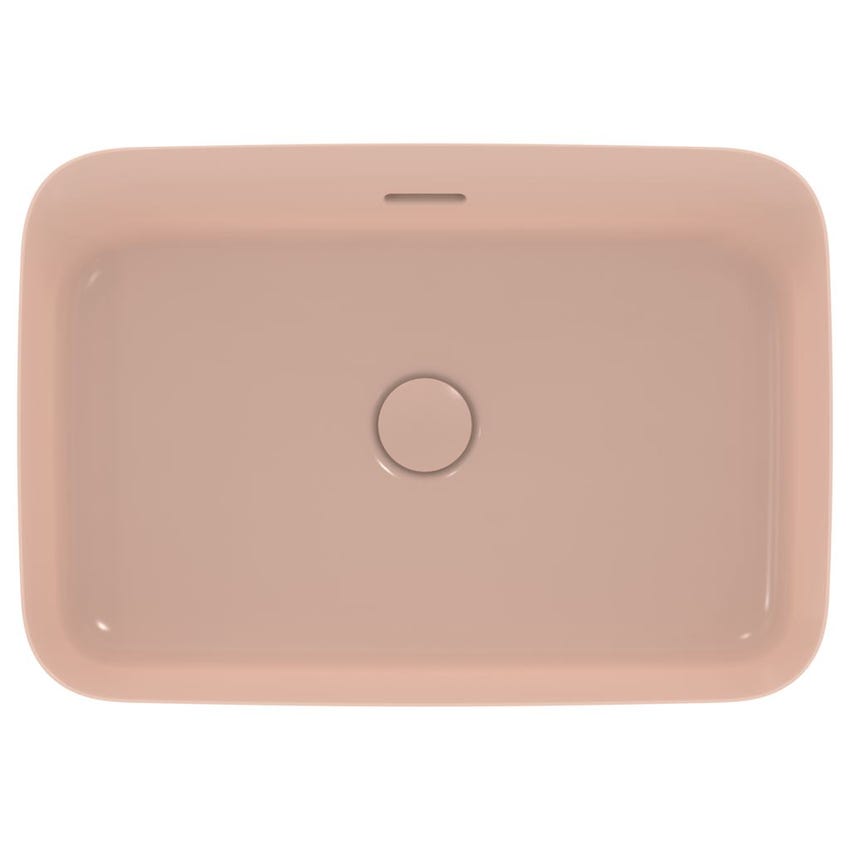 Immagine di Ideal Standard IPALYSS lavabo da appoggio 55 cm, con troppopieno, colore rosa pallido finitura opaco E2078V7