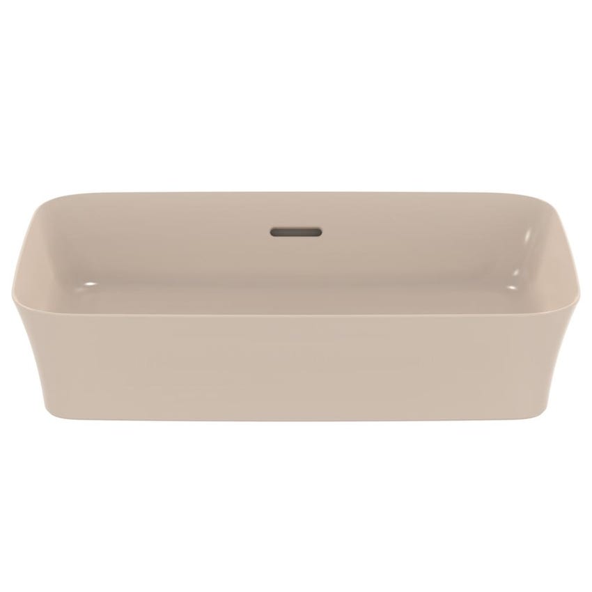 Immagine di Ideal Standard IPALYSS lavabo da appoggio 55 cm, con troppopieno, colore visone finitura opaco E2078V8