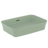 Immagine di Ideal Standard IPALYSS lavabo da appoggio 55 cm, con troppopieno, colore salvia finitura opaco E2078X9