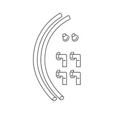 Immagine di Bosch Kit connessioni flessibili dell'unità esterna alle tubazioni 8733716993