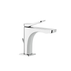Immagine di Gessi RILIEVO miscelatore lavabo H.15 cm, con scarico e flessibili di collegamento, cartuccia 25 mm, finitura cromo 59001#031