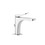 Immagine di Gessi RILIEVO miscelatore lavabo H.15 cm, con scarico e flessibili di collegamento, cartuccia 25 mm, finitura cromo 59001#031