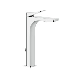 Immagine di Gessi RILIEVO miscelatore lavabo H.30 cm, con scarico e flessibili di collegamento, cartuccia 35 mm, finitura cromo 59009#031