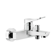 Immagine di Gessi RILIEVO miscelatore esterno vasca, con deviatore automatico bagno/doccia, finitura cromo 59013#031