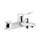 Gessi RILIEVO miscelatore esterno vasca, con deviatore automatico bagno/doccia, finitura cromo 59013#031