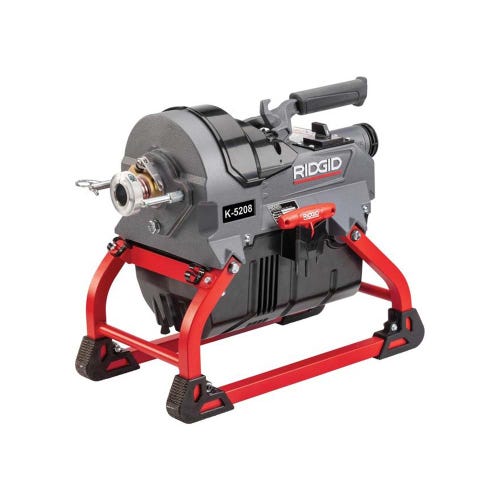Immagine di Ridgid K-5208 Stasatrice a cavi frazionabili con kit portacavi, 4 cavi C-11 (32 mm), 6 utensili e chiave a brugola in cassetta, disaccoppiatore Trident, tubo guida posteriore e guanto sinistro per stasatrici RIDGID, 110V 50Hz 64083