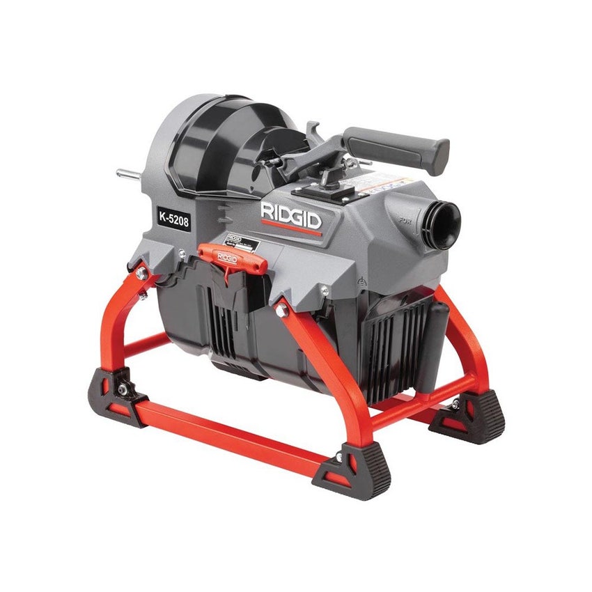 Immagine di Ridgid K-5208 Stasatrice a cavi frazionabili con disaccoppiatore Trident, tubo guida posteriore e guanto sinistro per stasatrici RIDGID, 110V 50Hz 64078