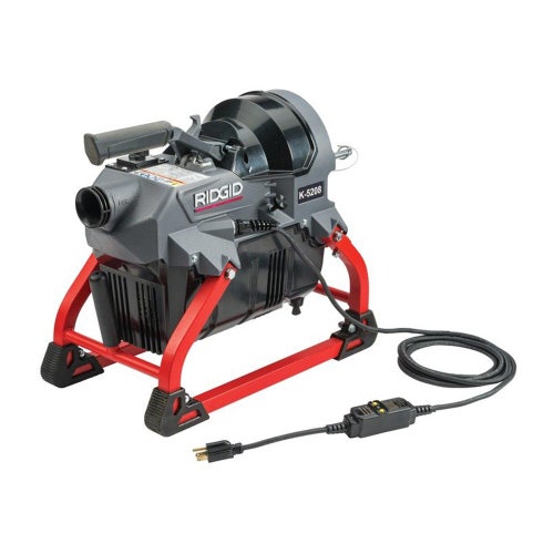 Immagine di Ridgid K-5208 Stasatrice a cavi frazionabili con kit portacavi, 4 cavi C-11 (32 mm), 6 utensili e chiave a brugola in cassetta, disaccoppiatore Trident, tubo guida posteriore e guanto sinistro per stasatrici RIDGID, 110V 50Hz 64083
