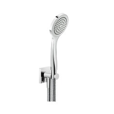 Immagine di Gessi RILIEVO set doccia con presa acqua, doccetta anticalcare e flessibile 150 cm, finitura cromo 59123#031