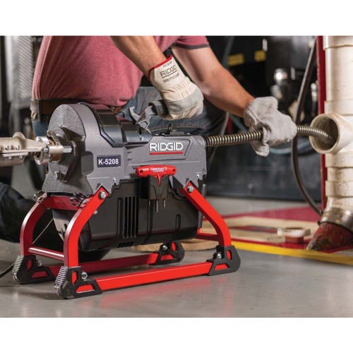Immagine di Ridgid K-5208 Stasatrice a cavi frazionabili con kit portacavi, 4 cavi C-11 (32 mm), 6 utensili e chiave a brugola in cassetta, disaccoppiatore Trident, tubo guida posteriore e guanto sinistro per stasatrici RIDGID, 110V 50Hz 64083