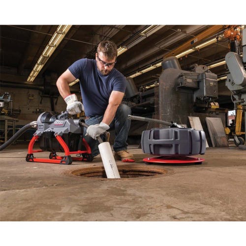 Immagine di Ridgid K-5208 Stasatrice a cavi frazionabili con kit portacavi, 4 cavi C-11 (32 mm), 6 utensili e chiave a brugola in cassetta, disaccoppiatore Trident, tubo guida posteriore e guanto sinistro per stasatrici RIDGID, 110V 50Hz 64083