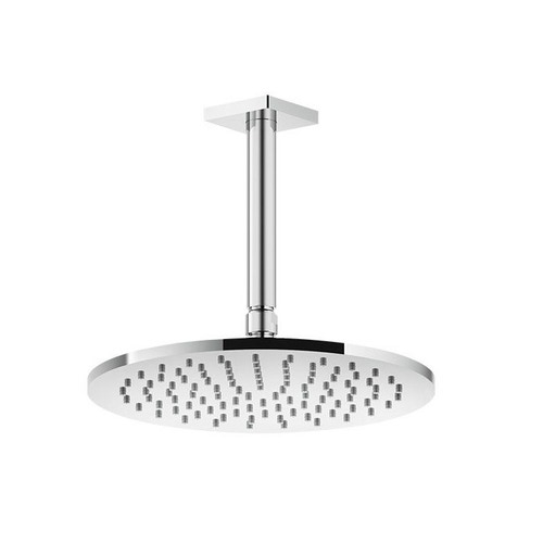 Immagine di Gessi RILIEVO soffione anticalcare a soffitto, braccio con altezza personalizzabile, finitura cromo 59150#031