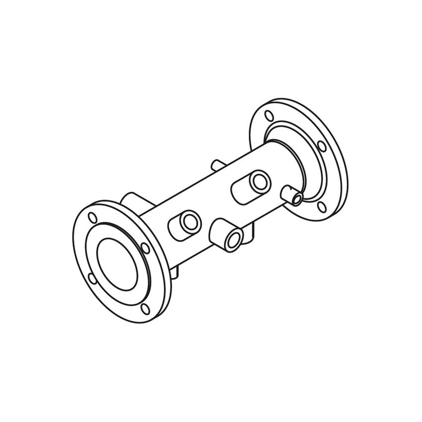 Immagine di Bosch Tronchetto INAIL per dispositivi di sicurezza flangiato DN65 PN6 lato caldaia e PN10/16 lato impianto, interasse 266 mm, abbinabile a caldaie da 200 kW 7735230004