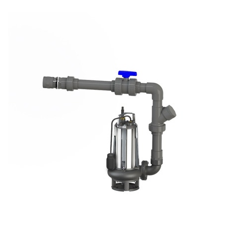 Immagine di SFA Sanitrit SANIPUMP SLD 700 S stazione di sollevamento per acque grigie o pluviali, con ruota bicanale, galleggiante, monofase SPUMPSLD700SA