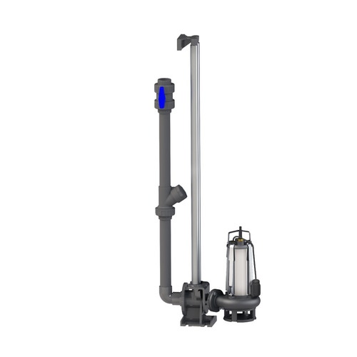 Immagine di SFA Sanitrit SANIPUMP SLD 700 S stazione di sollevamento per acque grigie o pluviali, con ruota bicanale, galleggiante, monofase SPUMPSLD700SA