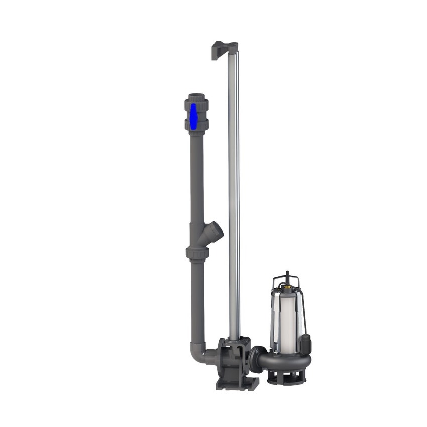 Immagine di SFA Sanitrit SANIPUMP SLD 700 S stazione di sollevamento per acque grigie o pluviali, con ruota bicanale, galleggiante, monofase SPUMPSLD700SA