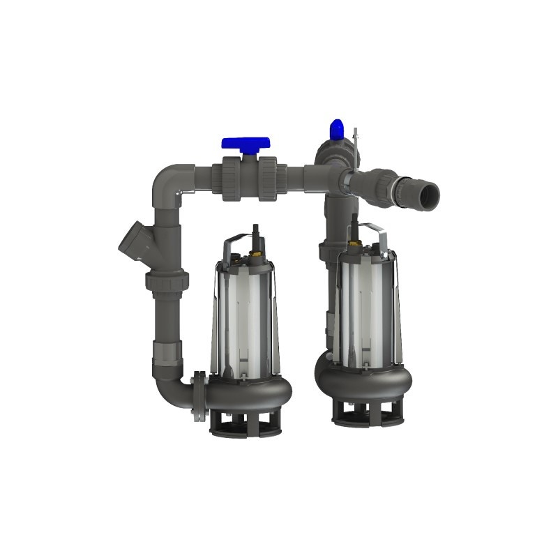 Immagine di SFA Sanitrit SANIPUMP SLD 700 S stazione di sollevamento per acque grigie o pluviali, con ruota bicanale, monofase SPUMPSLD700S