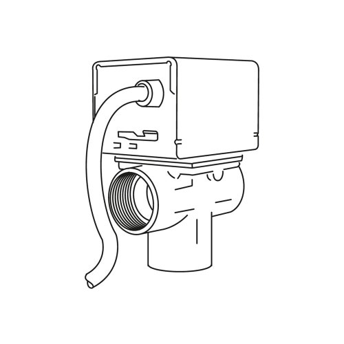 Immagine di Bosch VW1 Valvola deviatrice 3 vie (mod. LK525) per carico bollitore ACS esterno, da abbinare a unità interna AWB e AWE 8738204921