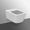 Immagine di Ideal Standard BLEND CUBE set sanitari sospesi, vaso AquaBlade® senza brida, con sedile a chiusura rallentata, bidet monoforo con troppopieno, colore bianco finitura lucido T368601-T368701-T392701