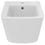 Immagine di Ideal Standard BLEND CUBE set sanitari sospesi, vaso AquaBlade® senza brida, con sedile a chiusura rallentata, bidet monoforo con troppopieno, colore bianco finitura lucido T368601-T368701-T392701